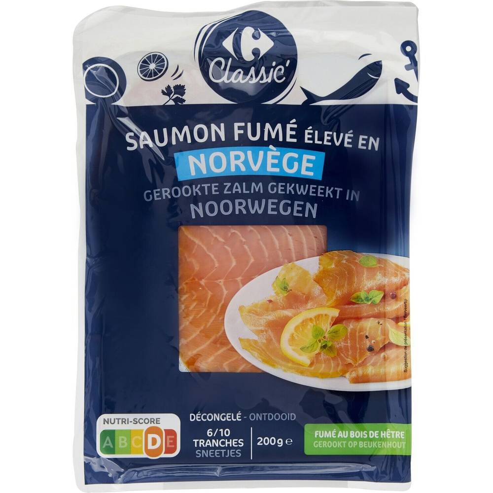 Carrefour Classic' - Saumon fumé Norvège