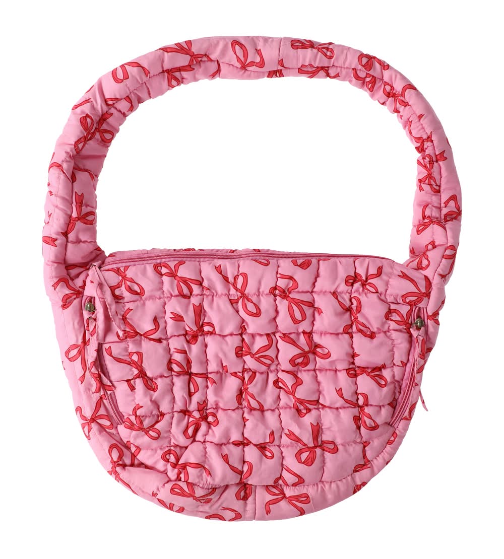 Quilt Cloud Handbag Bow