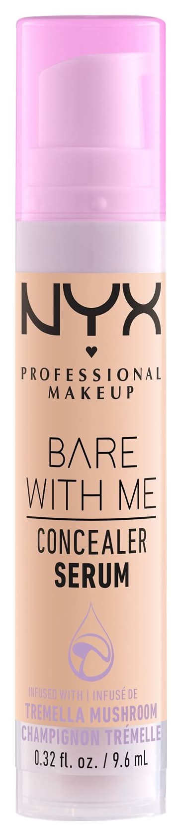 NYX Professional Makeup Bare With Me Hydrating Concealer Serum, Vanilla (0.32 fl oz)