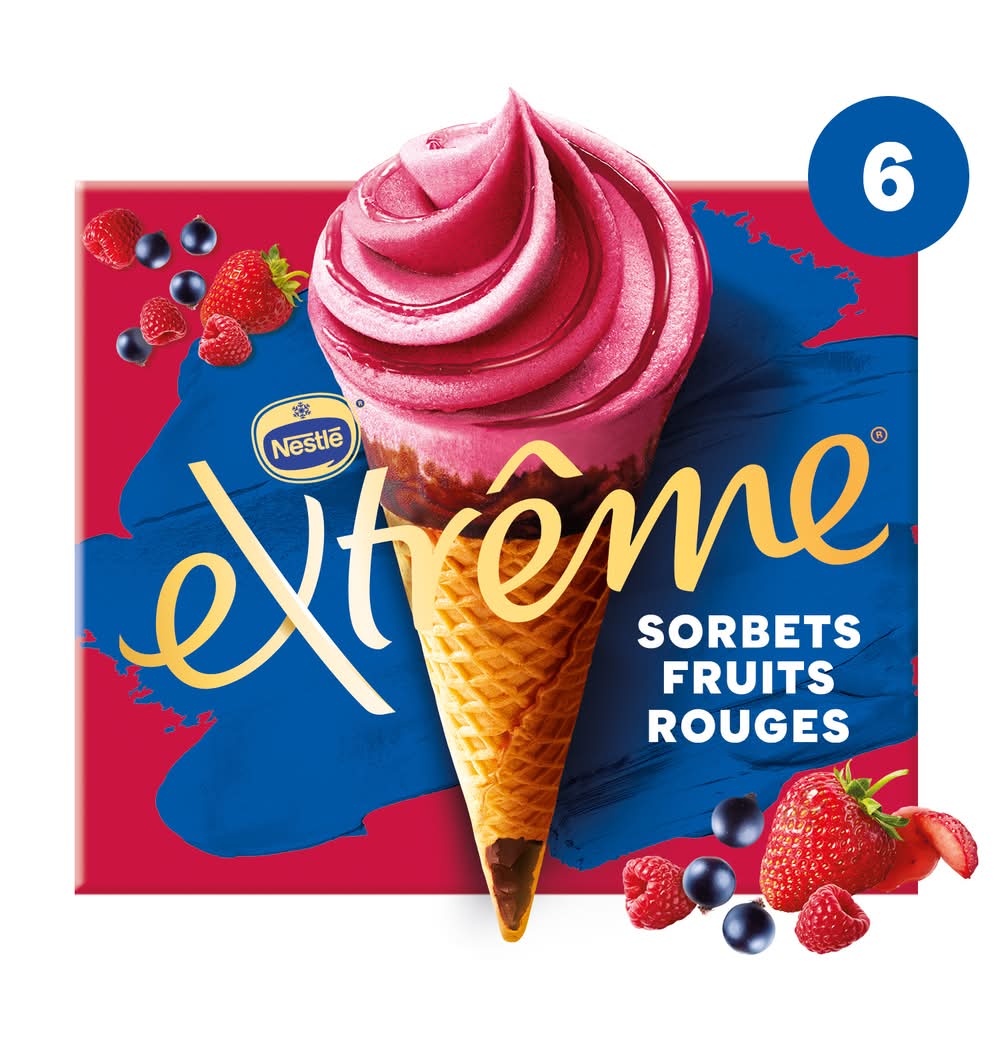Extrême - Cônes de sorbet, fruits rouges (6)