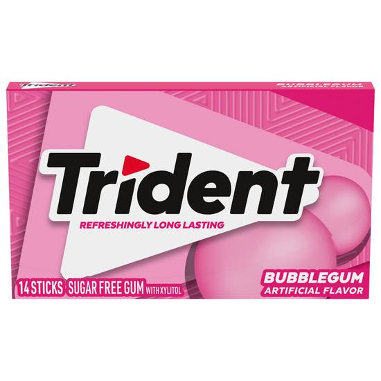 Trident Sugar Free Bubble Gum