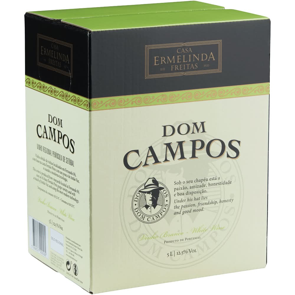Dom Campos - Vinho branco região da penÃnsula de Setúbal, bag in box, garrafa de 5 l