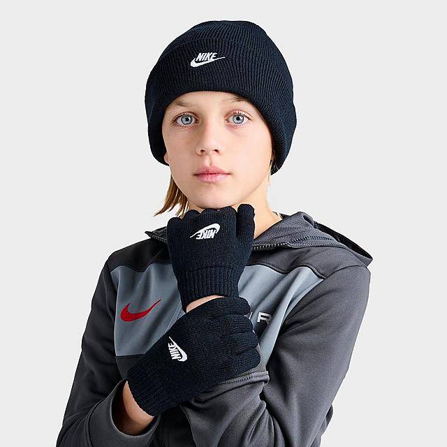 Kids' Nike Futura Beanie Hat And Gloves Set (Osfm)