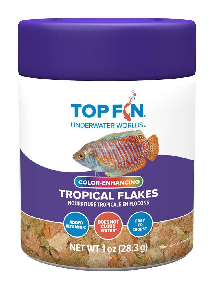 Top Fin Tropical Flakes Fish Food (1 oz)