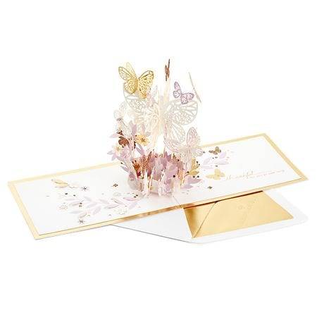 Hallmark Signature 3d Pop-Up Thinking Of You Card (butterflies)