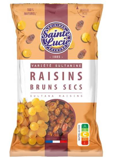 Raisins bruns sultanine - sainte lucie - 125g