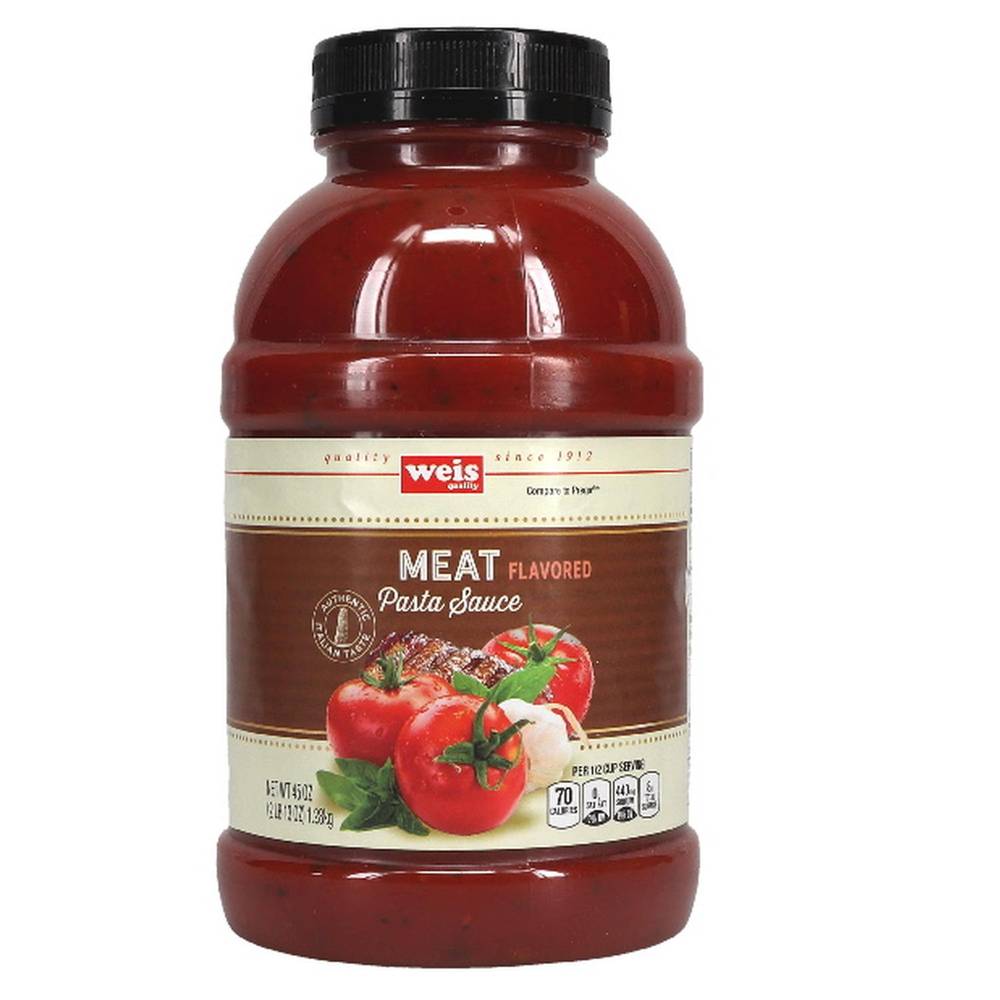 Weis Quality Pasta Sauce, Meat (45 oz)