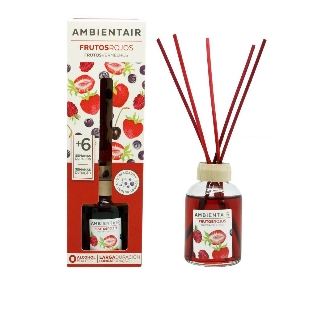 Ambientador mikado NATURAL FRAGANCES frutos rojos caja 50 ml