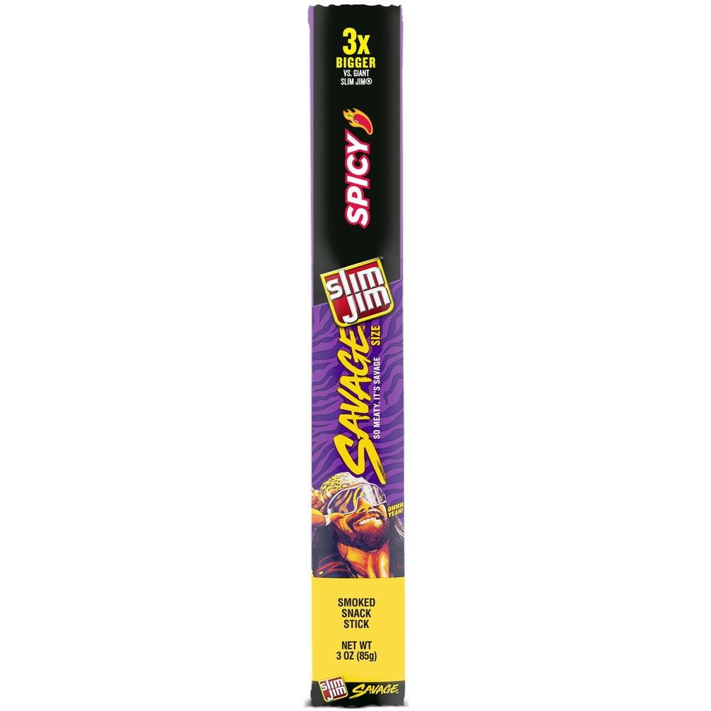 Slim Jim Savage Size Spicy Smoked Snack Stick