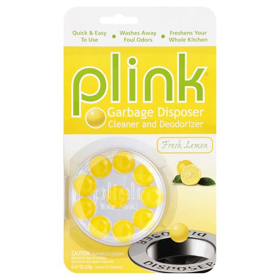 Plink Garbage Disposer Fresh Lemon Cleaner & Deodorizer (10 ct)