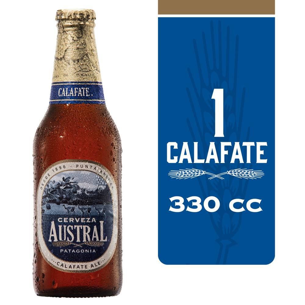 Austral cerveza calafate (botella 330 ml)