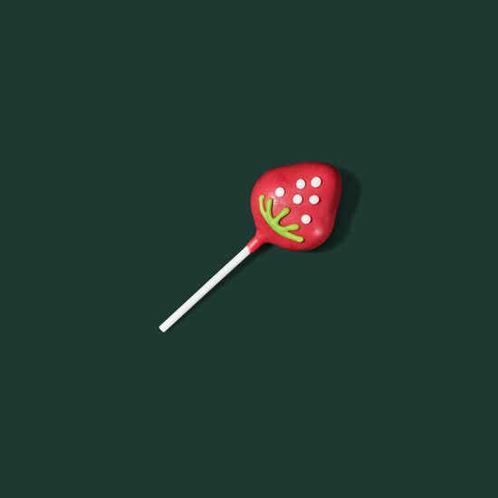 Strawberries & Cream Cake Pop