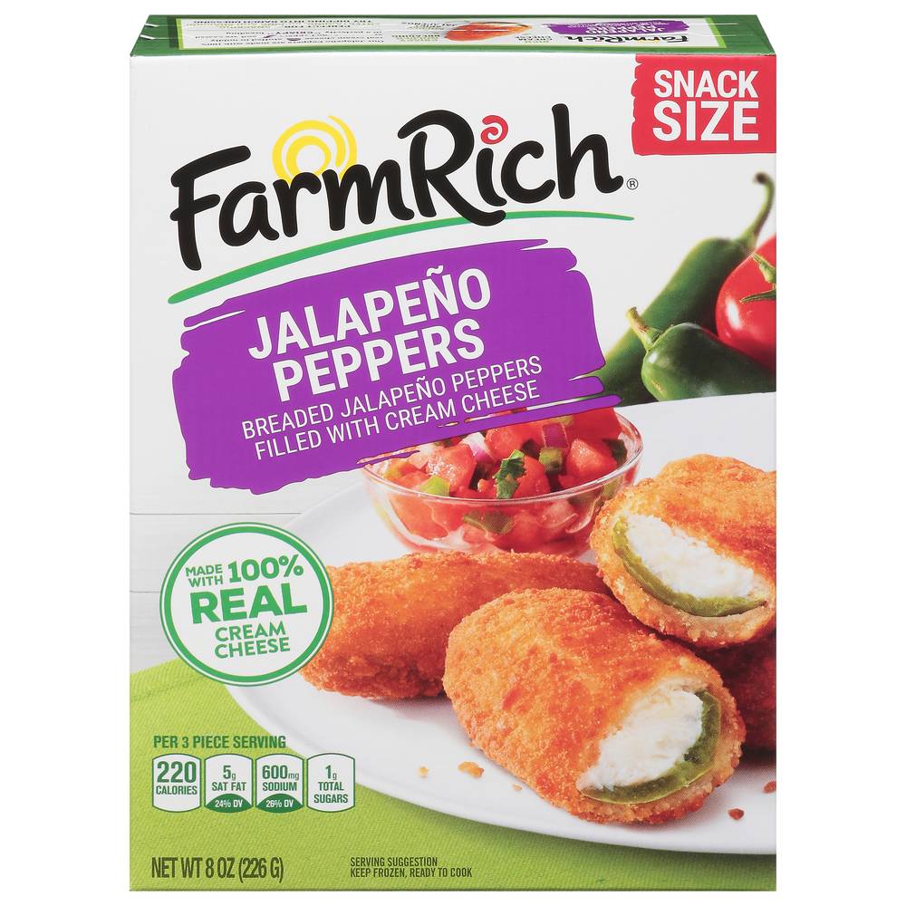 Farm Rich Jalapeno Peppers Snack Size (8 oz)