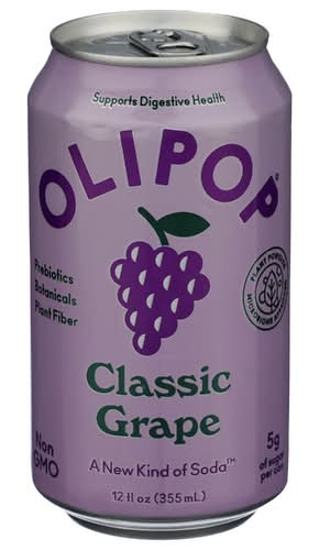 Olipop Classic Grape Prebiotic Sparkling Tonic