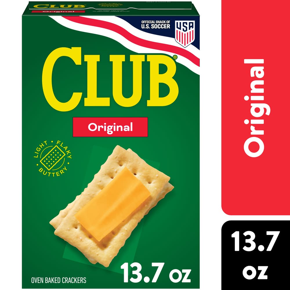 Club Oven Baked Snack Crackers, Original (13.7 oz)