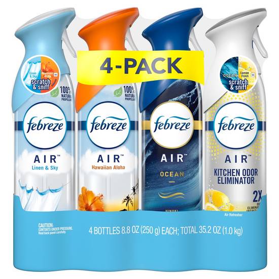 Febreze Air Effects Variety pack (4 ct, 8.8 oz)