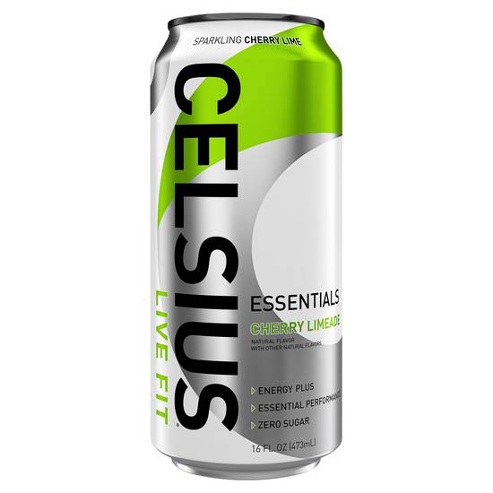 Celsius Live Fit Essentials Energy Sparkling Drink (16 fl oz) (cherry lime)
