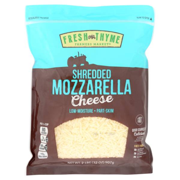 Fresh Thyme Shredded Mozzarella Cheese