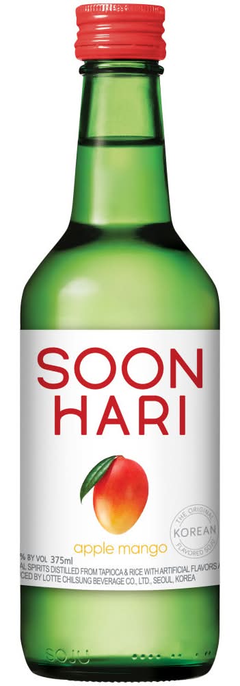 Soonhari Non Appellated Korean Soju, Apple Mango (375 ml)