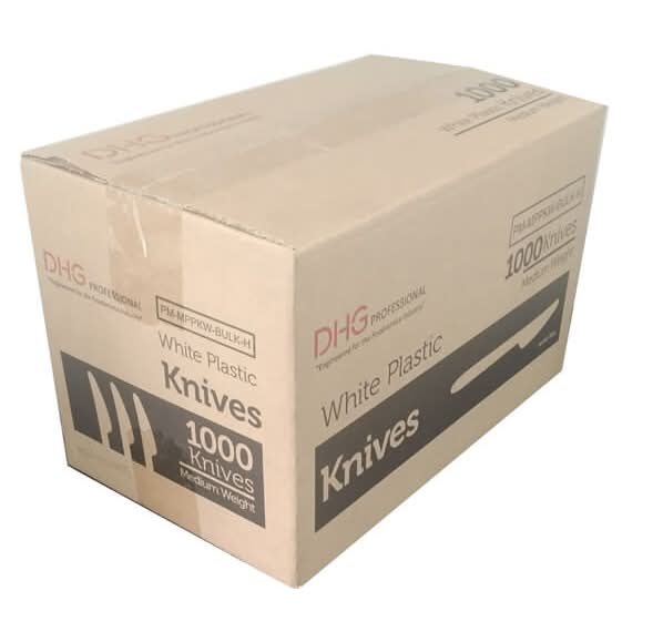 Dhg Professional Knife White Plastic Medium Weight