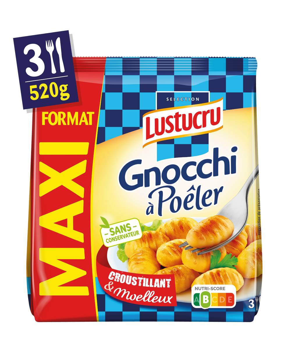 Lustucru - Gnocchi à poêler croustillants et moelleux