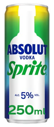 Absolut Vodka & Sprite Ready-To-Drink Cocktail (250ml)