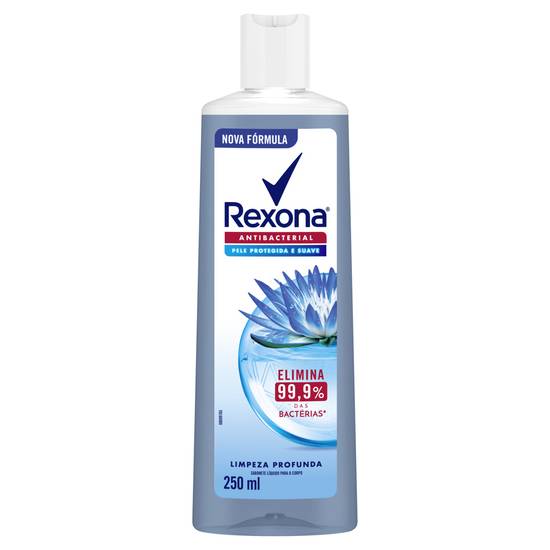 Rexona sabonete líquido para o corpo antibacterial limpeza profunda (250 ml)