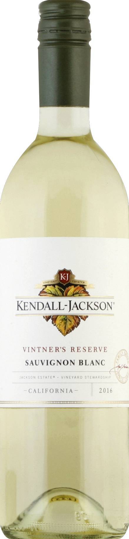Kendall-Jackson Vintner's Reserve Sauvignon Blanc White Wine 2016 (750 ml)