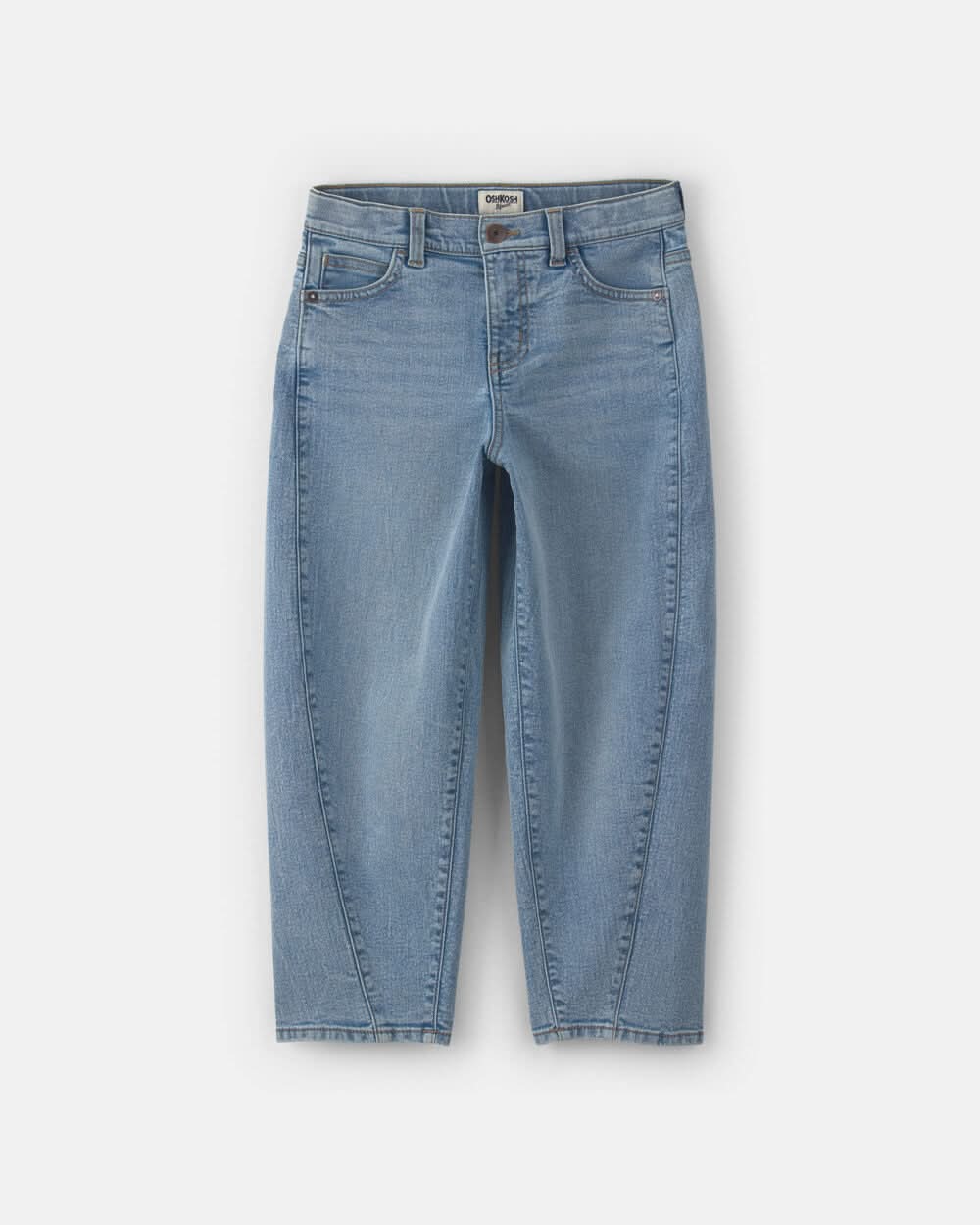 Boys Denim Baggy Barrel Jeans - Light Wash - 4