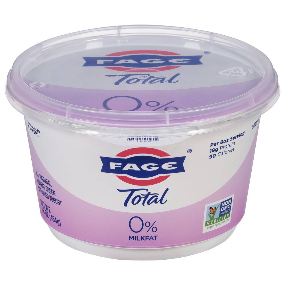 FAGE Total 0% Greek Strained Yogurt (16 oz)