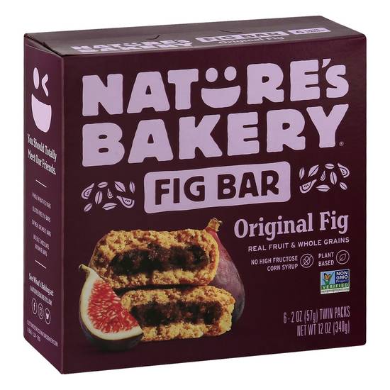 Original Fig Bars Nature's Bakery 6 x 2 oz