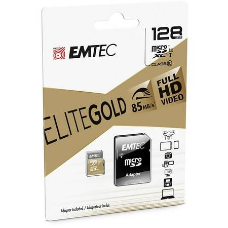 Emtec carte elite gold 128 go - gold card cl10 u1 128 gb sd (128 gb)