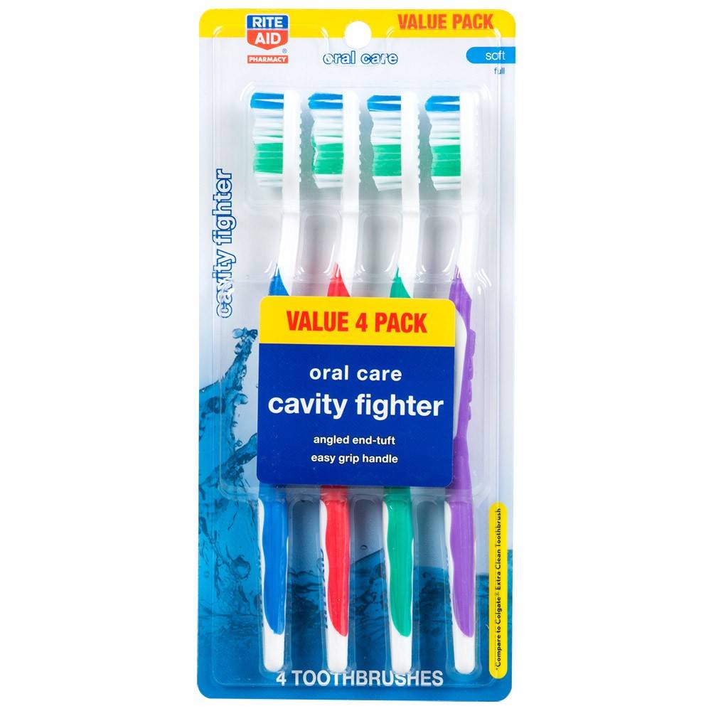 Rite Aid Cavity Fighter Toothbrush Soft (4 ct)