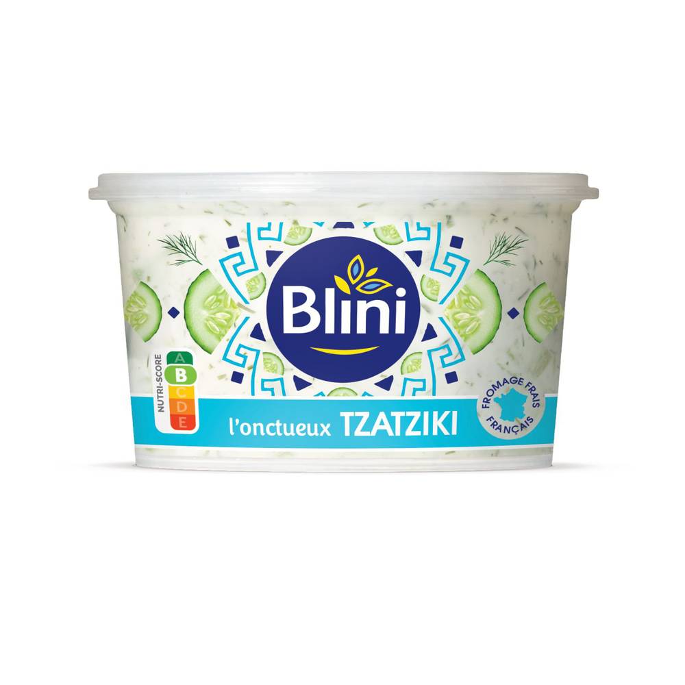 Blini - Tzatziki fromage frais et concombres