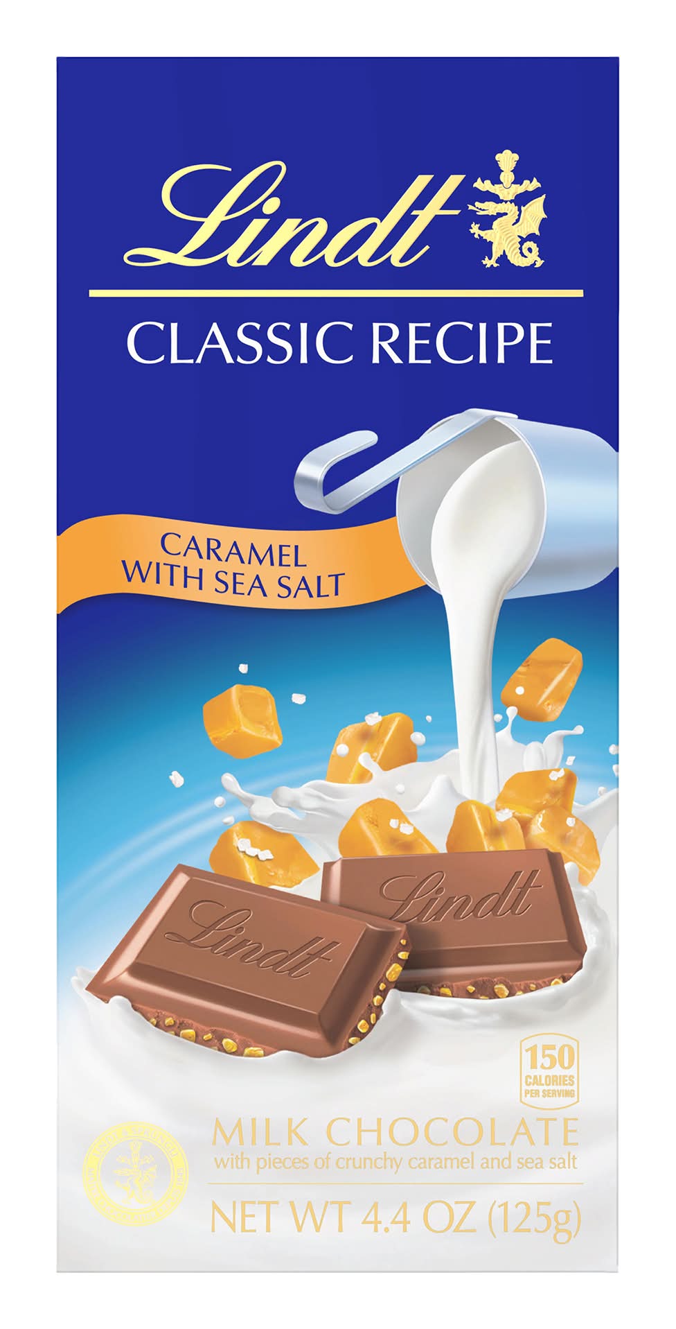 Lindt® Classic Recipe Caramel With Sea Salt Milk Chocolate Bar 4.4oz