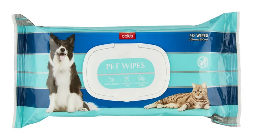 Coles Pet Wipes (40 pack)