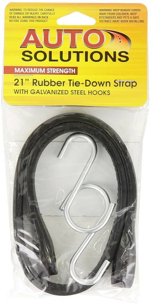 Auto Solutions 21'' Rubber Tie-Down Strap With Steel Hooks (1 ct)