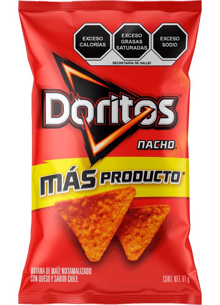 Doritos · Botana de totopos de maíz nixtamalizado, queso nacho (52 g)