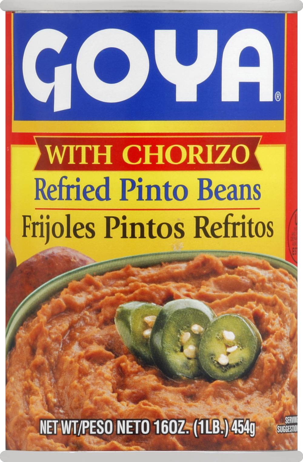 Goya Refried Pinto Beans With Chorizo (1 lbs)