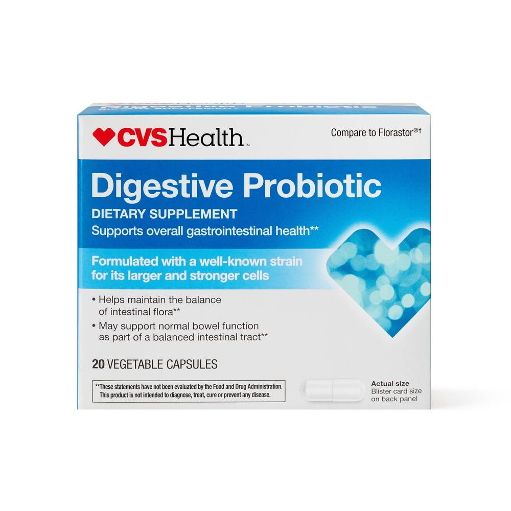 CVS Health Digestive Probiotic Capsules, 20 CT