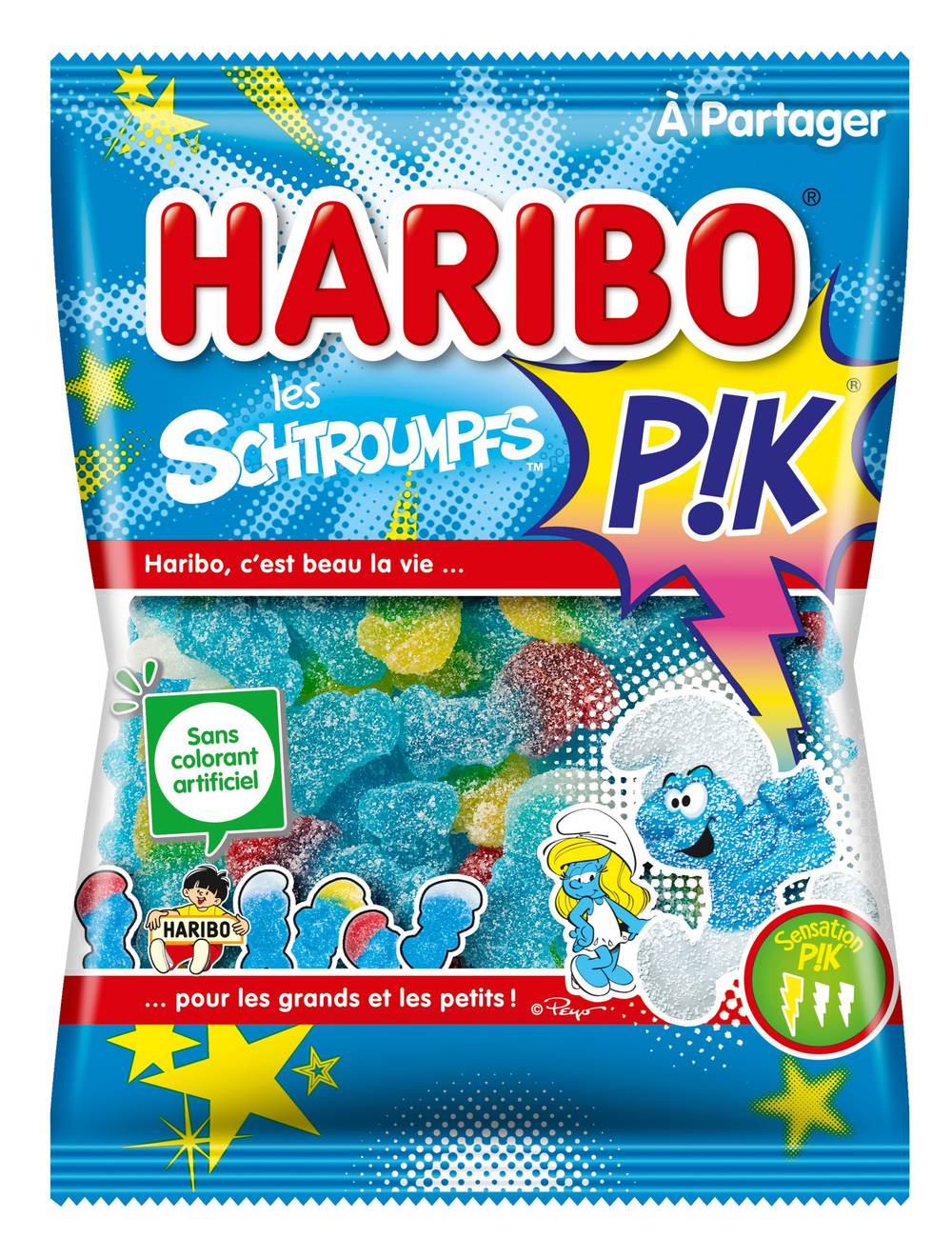 Haribo - Bonbons les schtroumpfs pik (275g)