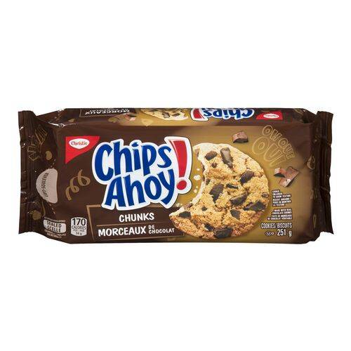 Chips ahoy! chips ahoy! morceaux de chocolat (251 g) - chunks chocolate chip cookies (251 g)