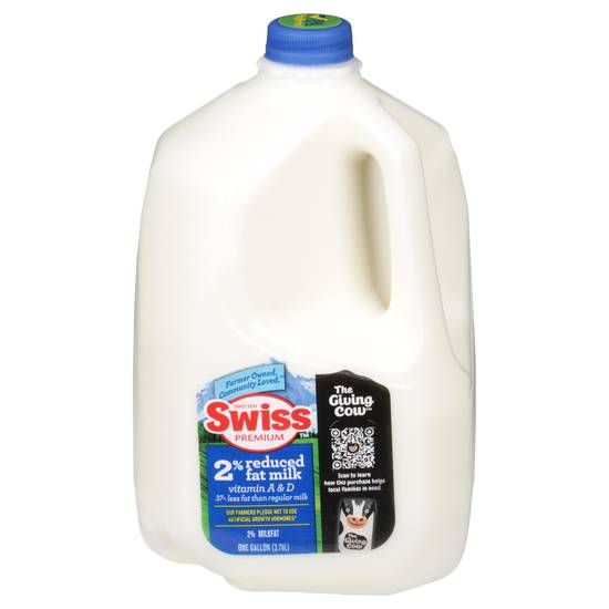 Swiss Premium the Giving Cow 2% Reduced Fat Milk (1 gal)