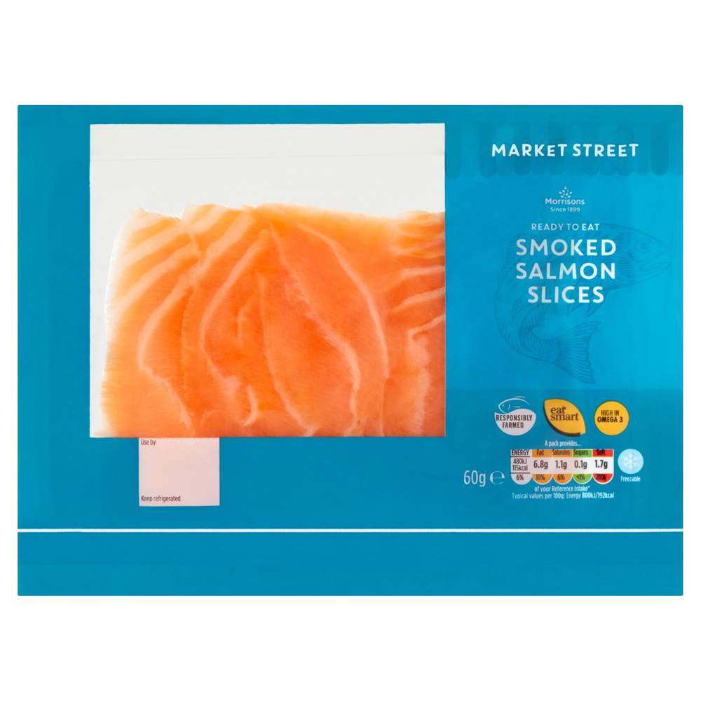 Morrisons Market Street Smoked Salmon Slices (60g)