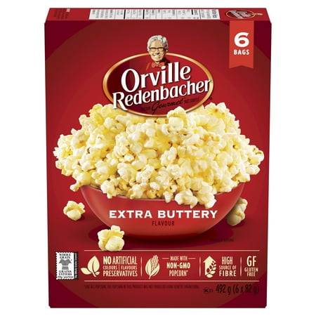 Orville Redenbacher's Popcorn, Extra Buttery (492 g, 6 ct)