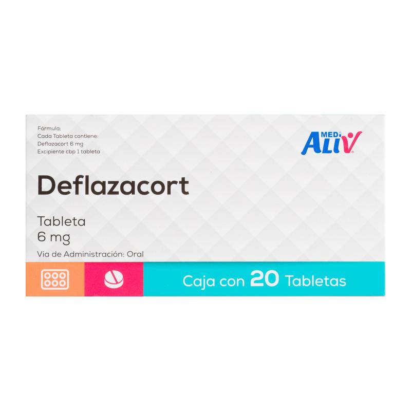Medialiv deflazacort tabletas 6 mg (20 piezas)