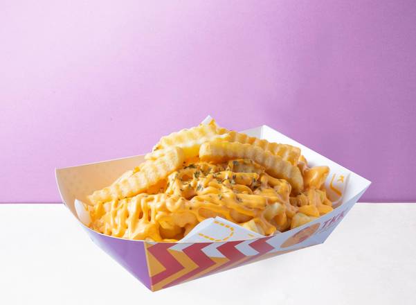 波浪薯條-起司醬｜TKK Golden Wavy Fries(Cheese Sauce)