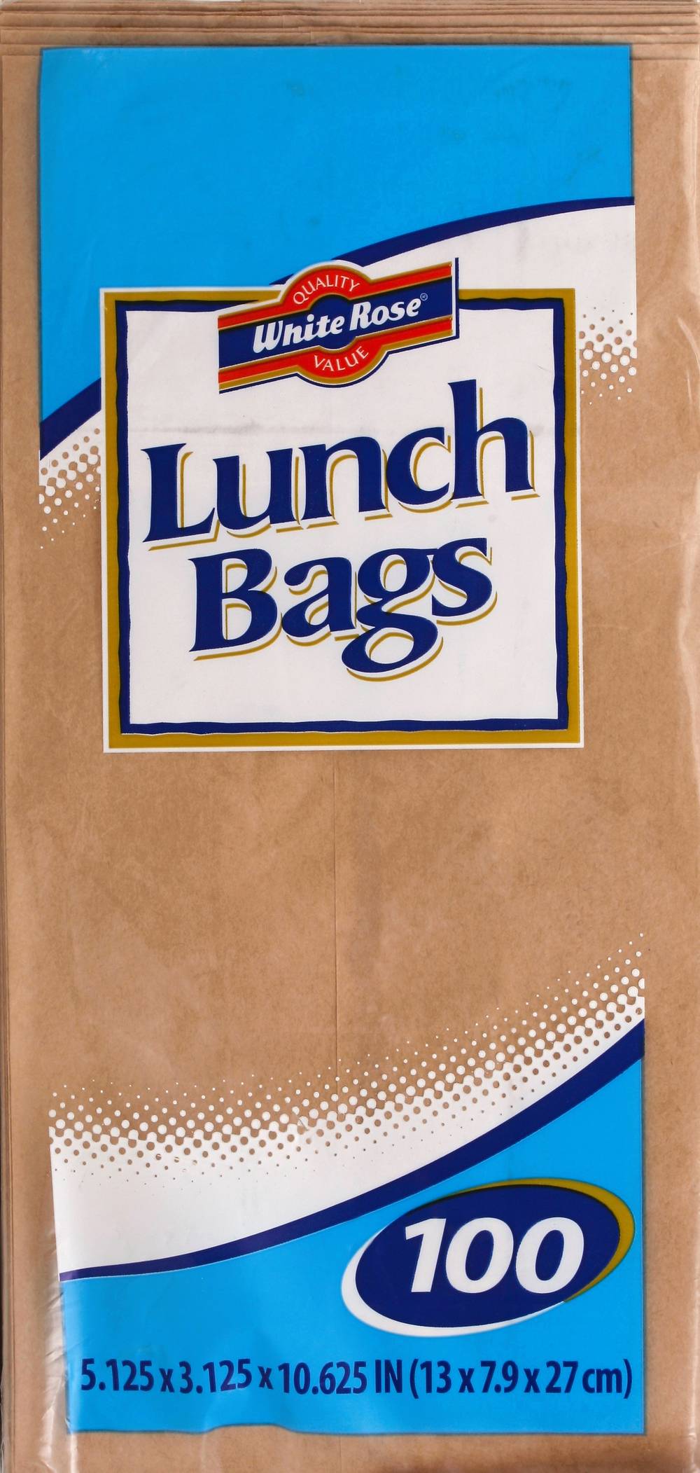 White Rose Lunch Bags
