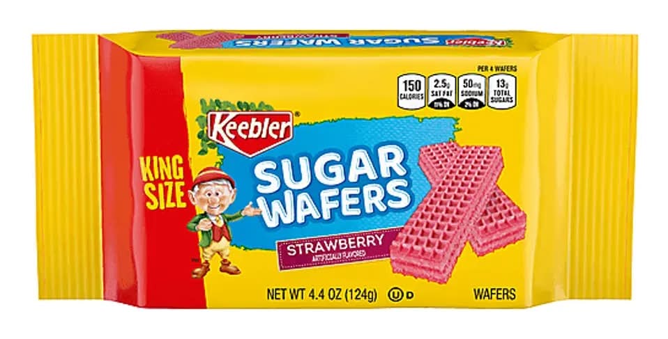 Keebler Strawberry Sugar Wafer Cookie