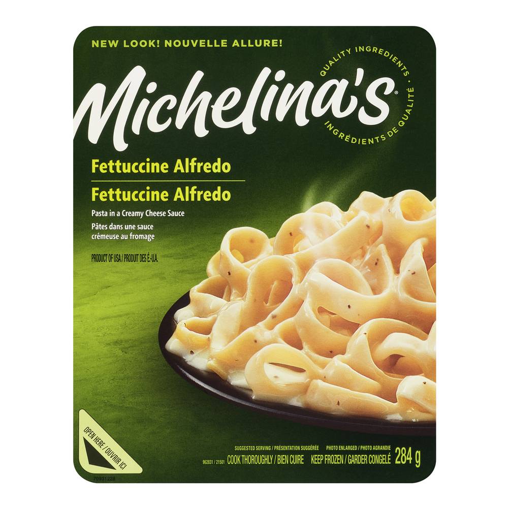 Michelina's Fettuccine Alfredo Pre Made Pasta in a Creamy Cheese Sauce (284 g)